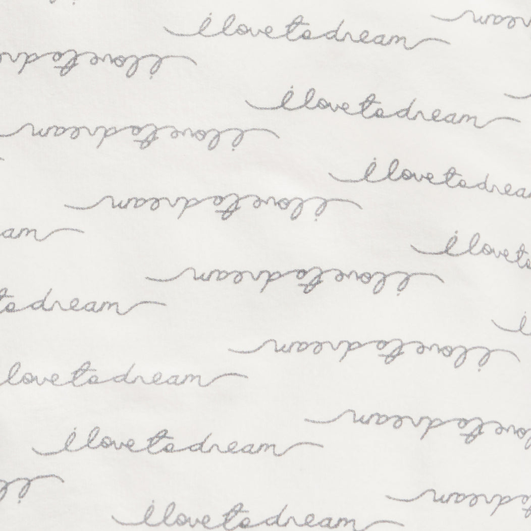 Sleep Bag Short Sleeve 1.5 TOG Organic Cotton White Dreamer