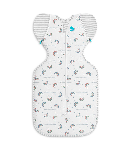 Swaddle Up™ Transition Bag 1.0 TOG Cotton White Rainbow Dream