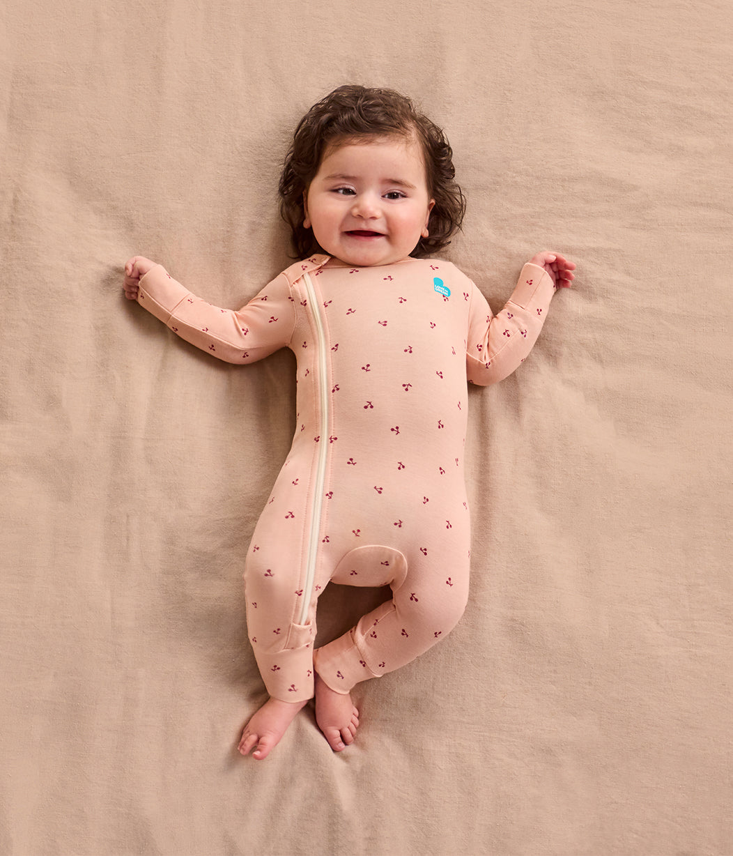 Romper Snug Fit Viscose from Bamboo Blush Cherries