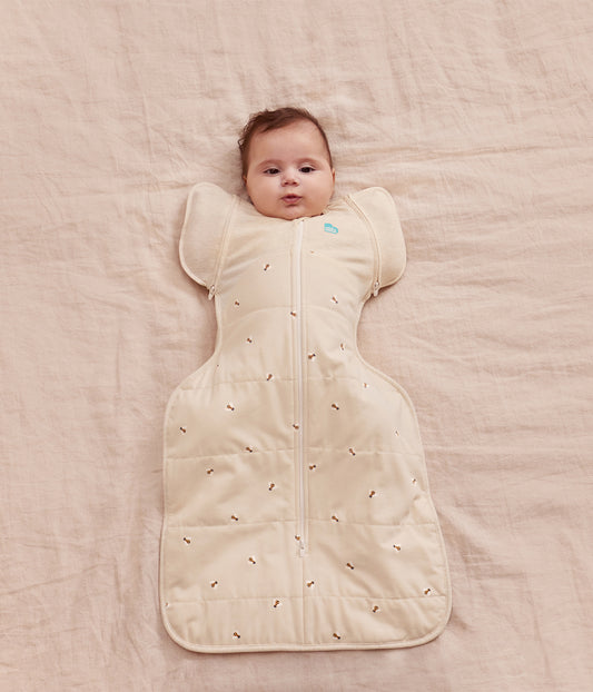 Swaddle Up™ Transition Bag 2.5 TOG Cotton Oatmeal Bees