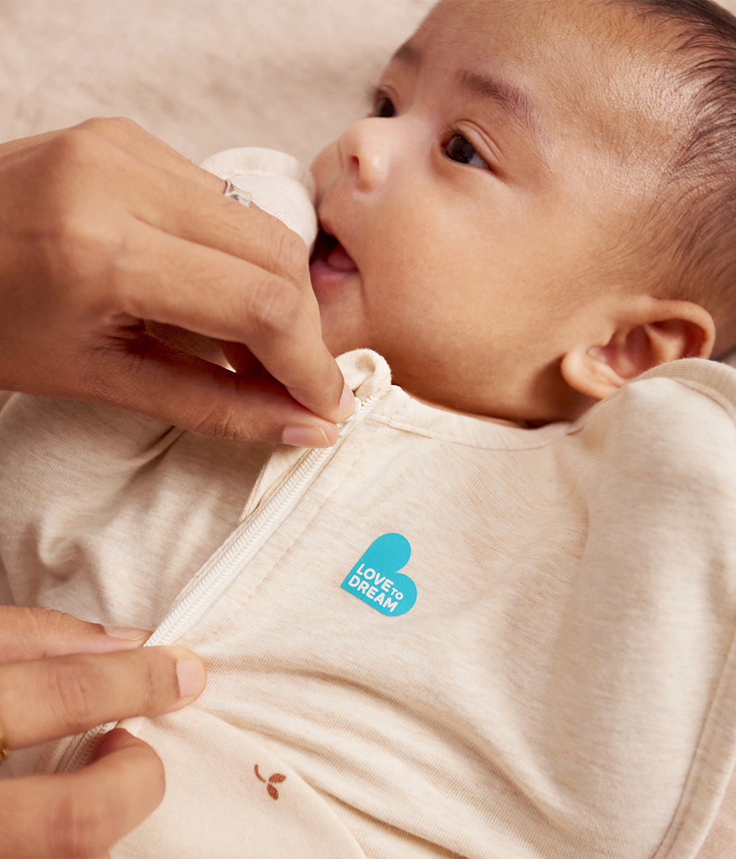 Swaddle Up™ 1.5 TOG Cotton Oatmeal Twigs