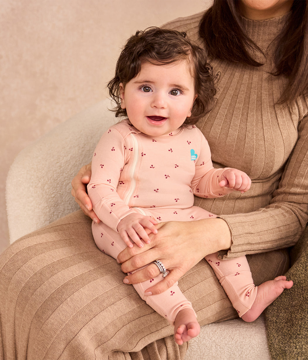 Romper Snug Fit Viscose from Bamboo Blush Cherries