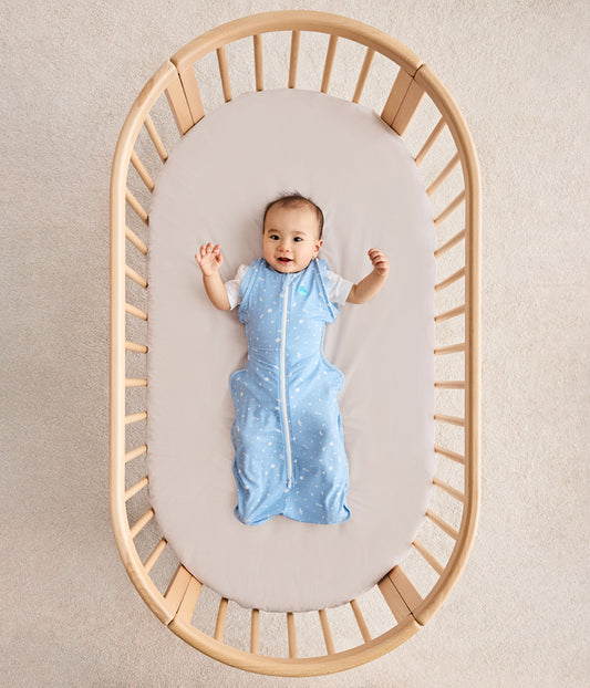 Swaddle Up™ Transition Bag 1.0 TOG Viscose from Bamboo Light Blue Time and Space