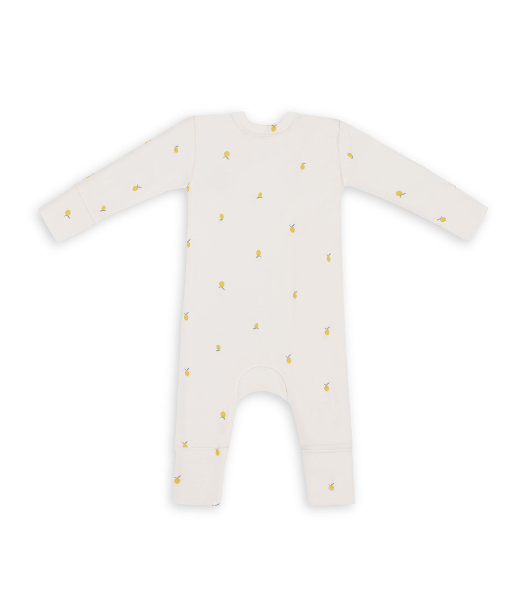 Romper Snug Fit Viscose from Bamboo Cream Lemons