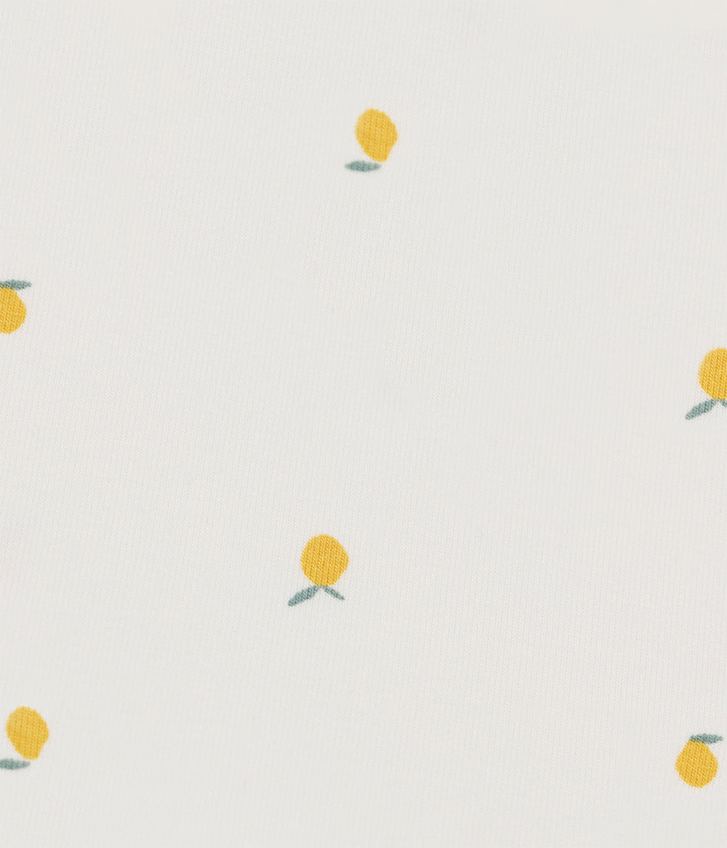 Romper Snug Fit Viscose from Bamboo Cream Lemons