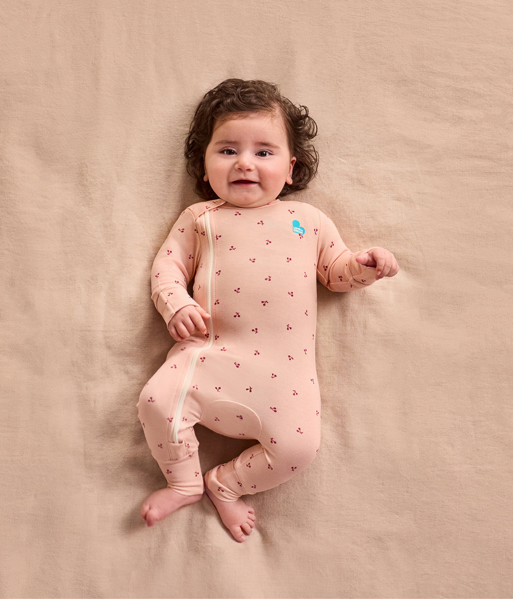Romper Snug Fit Viscose from Bamboo Blush Cherries