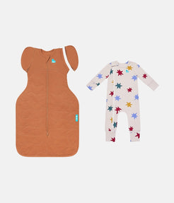 Transition Bag & Romper Bundle | 2.5 TOG | Hazel Starturn | Tan Party Pop
