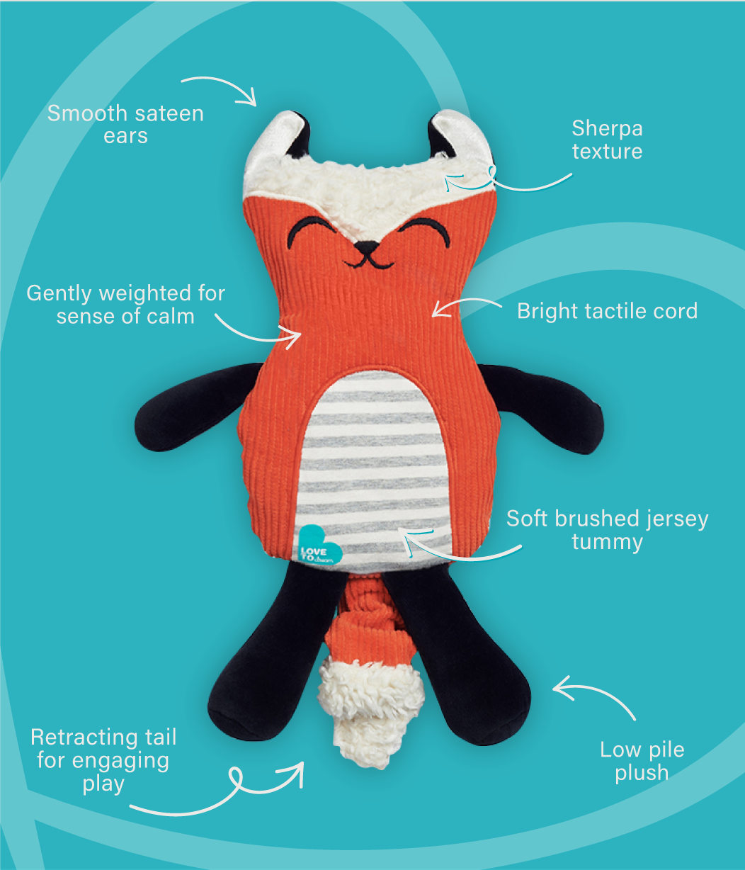 Self-Soothing Toy Orange Lyric The Fox™