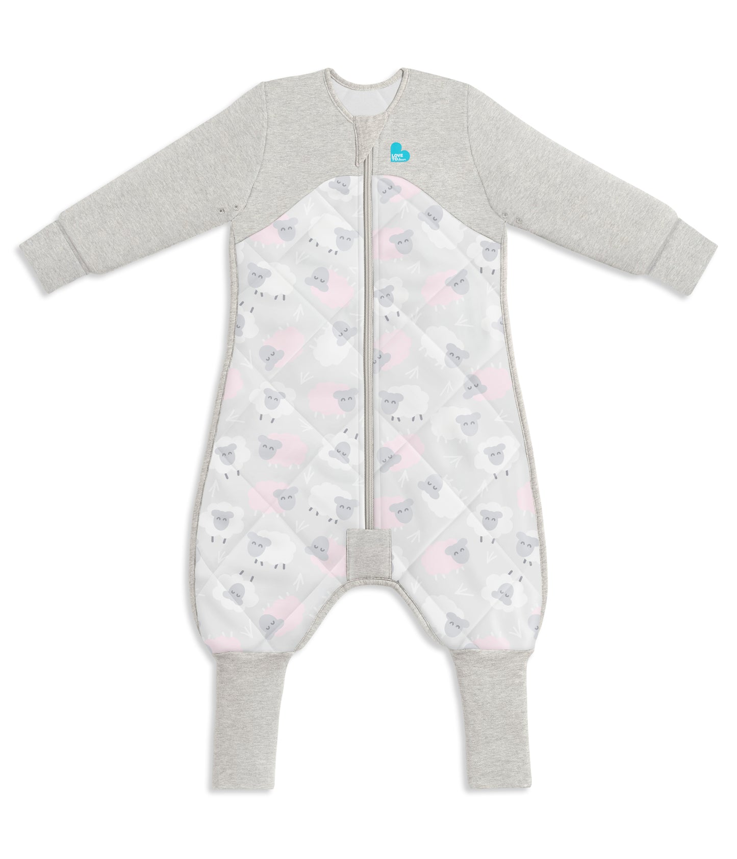 Love To Dream™ Organic Sleep Suit with Australian Merino Wool 2.5 TOG Pink Sheep