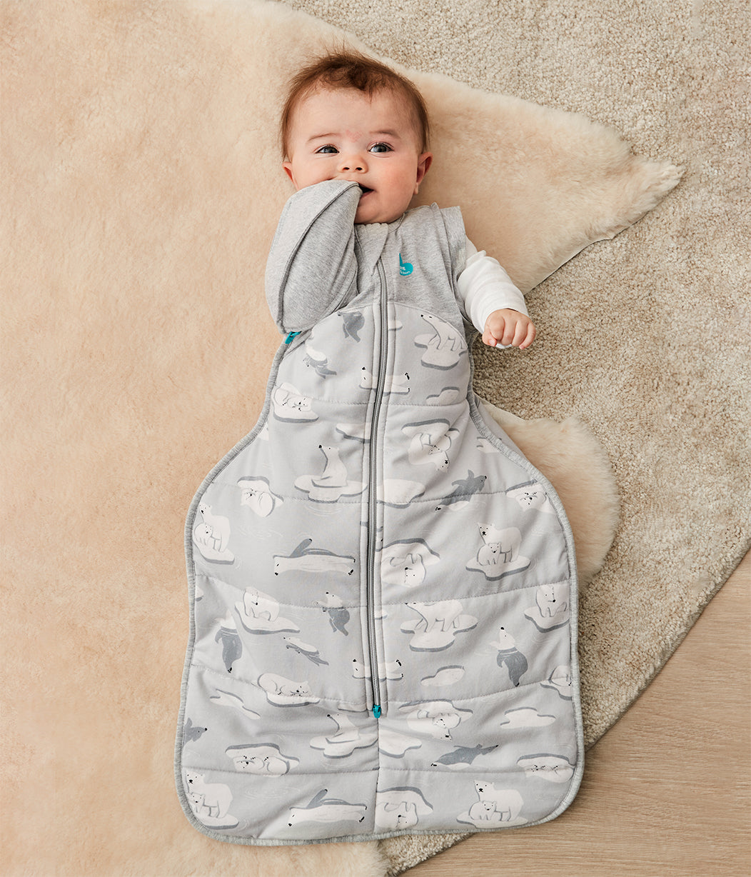 Swaddle Up™ Transition Bag 3.5 TOG (57-61°F) Gray South Pole Quilted Cotton