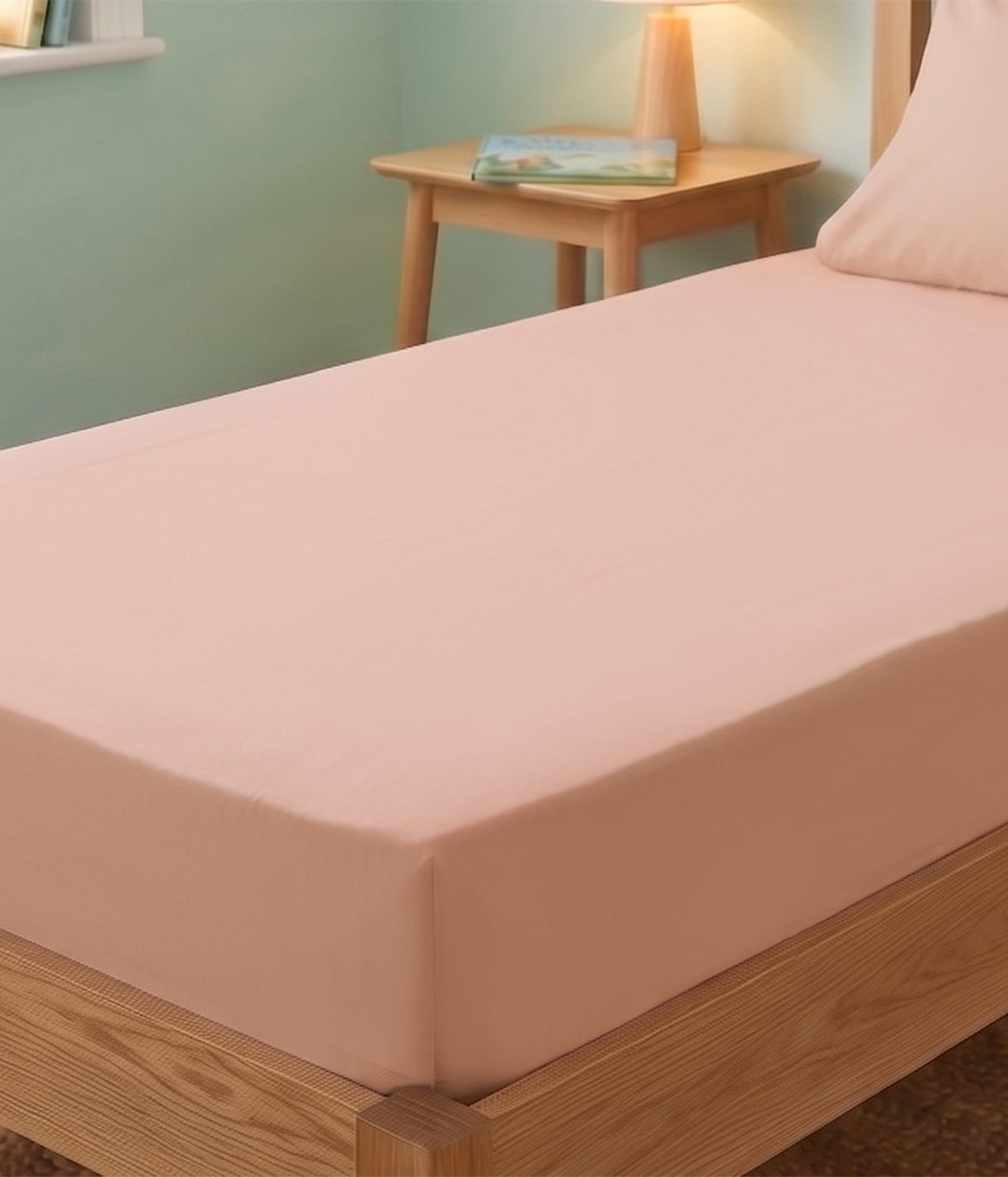 HushDry™ 2-in-1 Waterproof Twin Sheet Viscose from Bamboo Blush