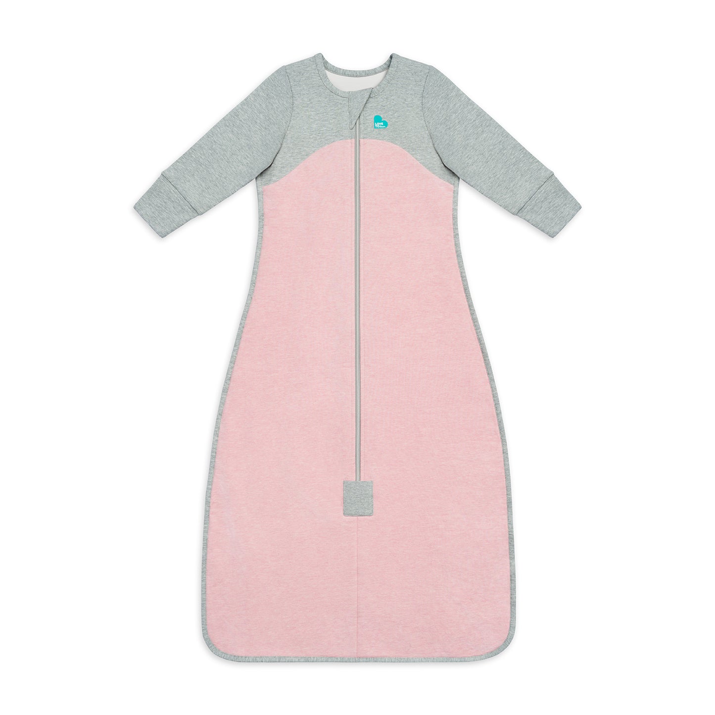 Sleep Bag Long Sleeve 1.0 TOG (68-75°F) Rose Organic Cotton Fleece