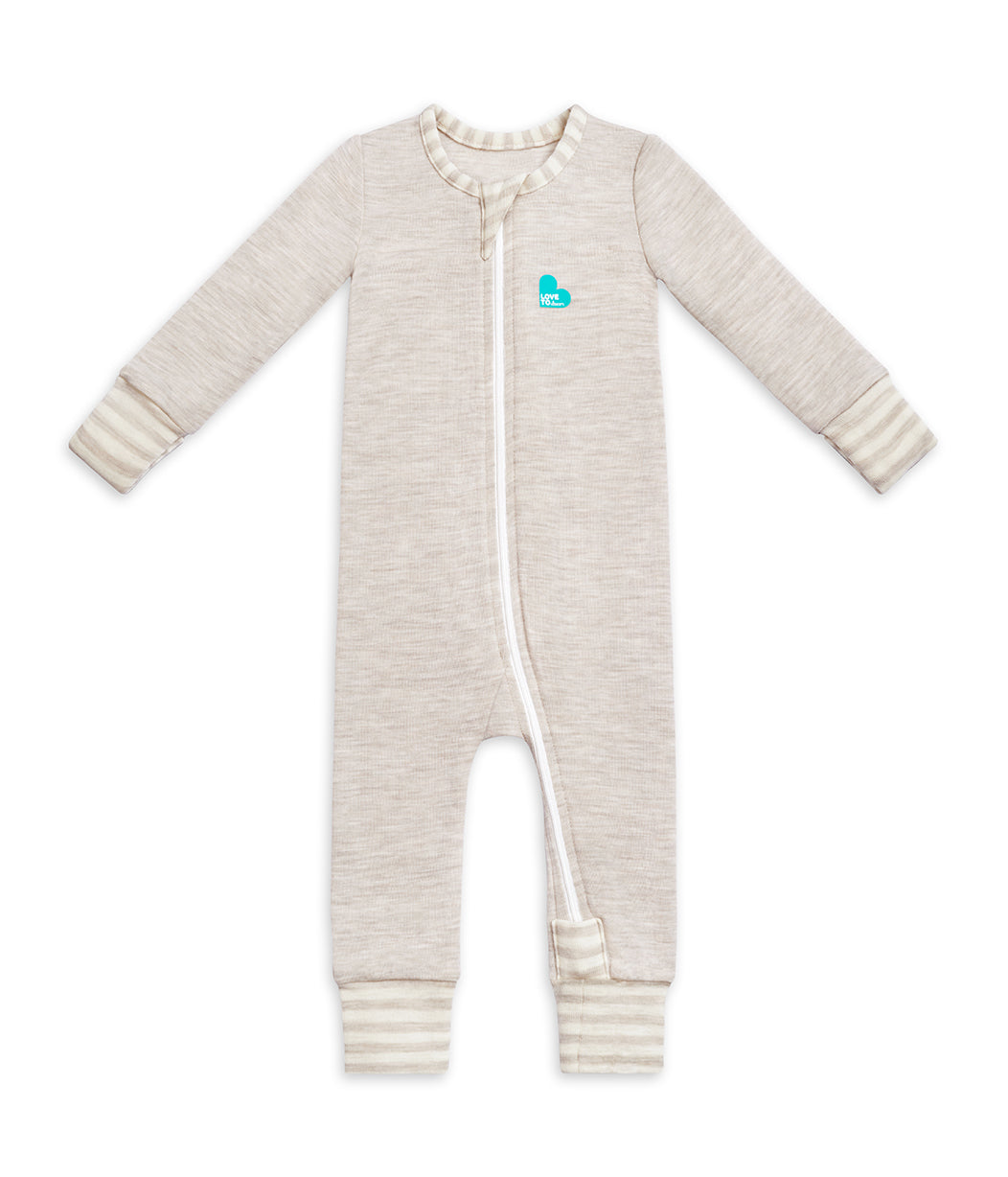 Merino Wool Romper Beige