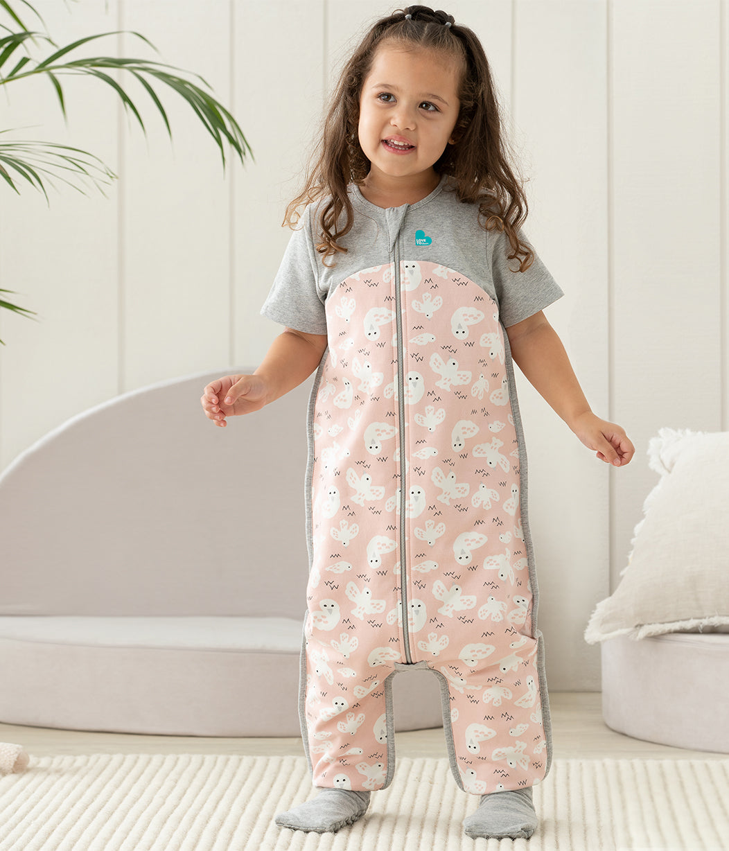 Sleep Suit Mild Organic Pink Doves