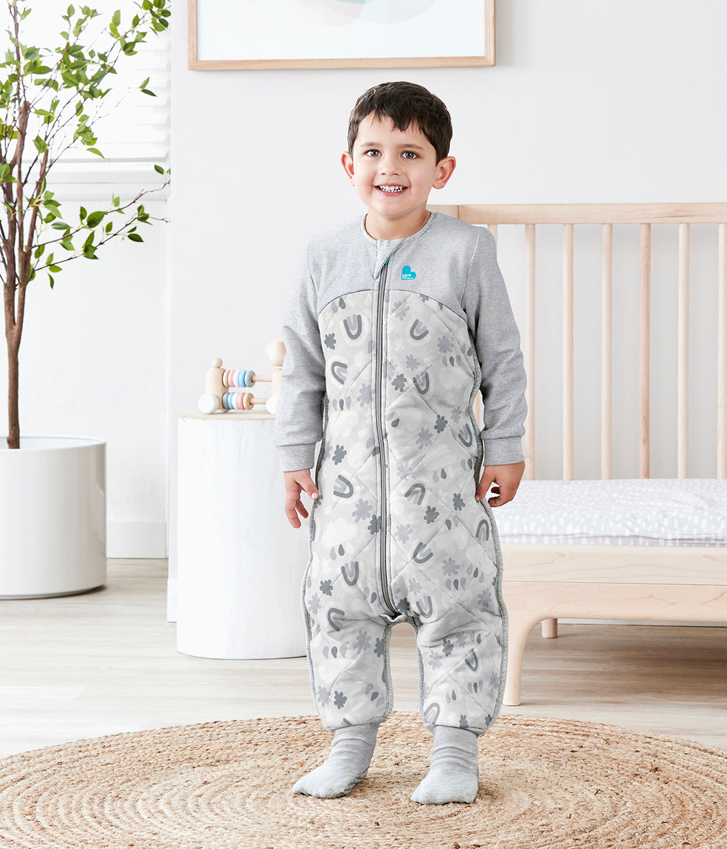 Love To Dream™ Organic Sleep Suit with Australian Merino Wool 2.5 TOG Gray Clouds