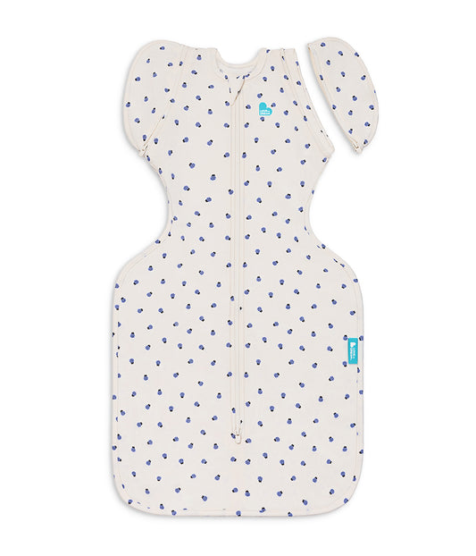 Swaddle Up™ 2-in-1 Transition Bag 0.2 TOG Cotton Cream Bugsy Blue
