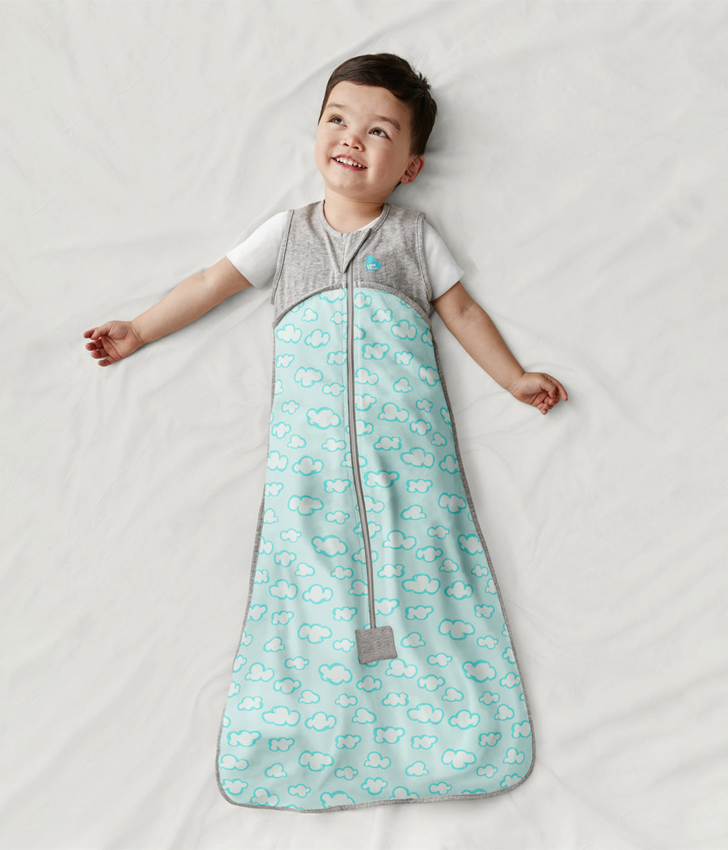 Sleep Bag Organic 0.2 TOG Turquoise Clouds