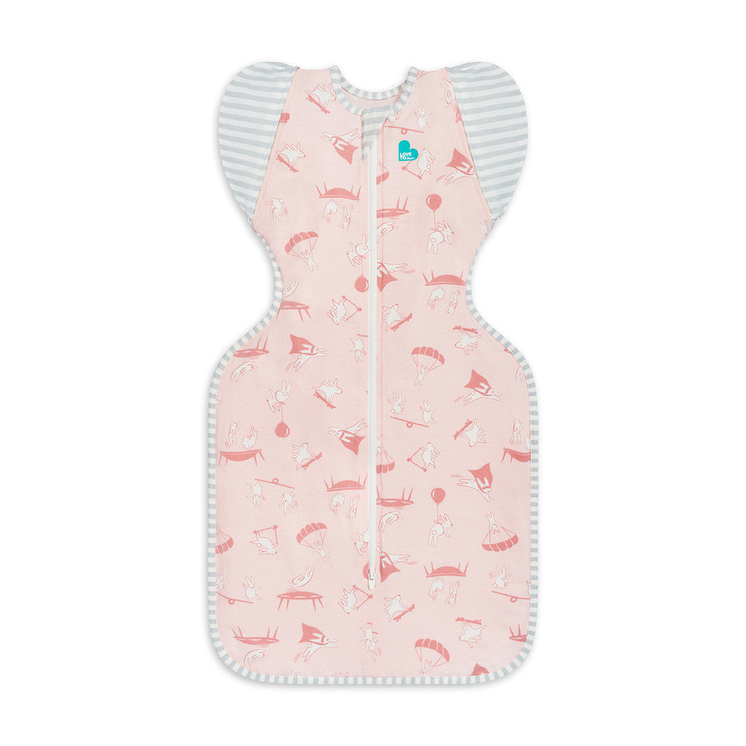 Swaddle Up™ Transition Bag Lite 0.2 TOG Daredevil Bunny Light Pink