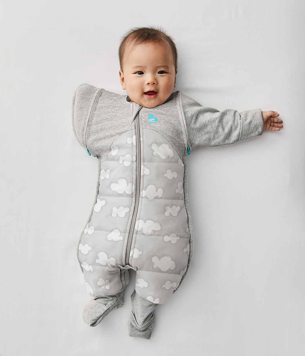 Swaddle Up™ Transition Suit 2.5 TOG (61-68°F) Gray Daydream Quilted Cotton