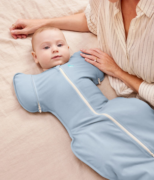 Swaddle Up™ 2-in-1 Transition Bag 0.2 TOG Viscose from Bamboo Mist Blue