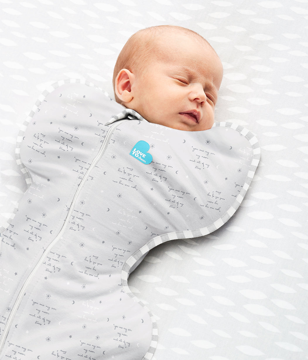 Swaddle Up™ Lite 0.2 TOG Light You Are My Gray