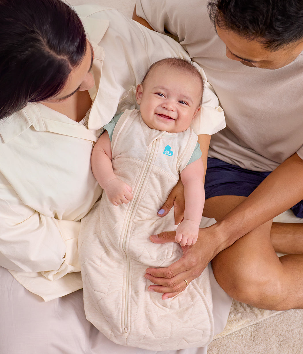 Swaddle Up™ 2-in-1 Transition Bag 2.5 TOG Quilted Cotton Oatmeal Marl Starturn Quilted