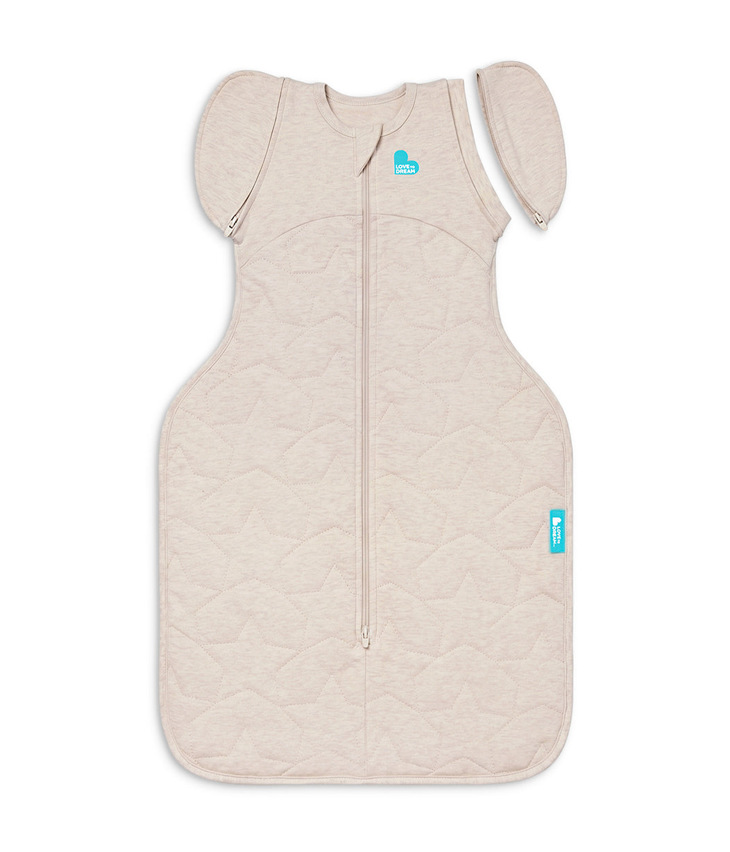 Swaddle Up™ 2-in-1 Transition Bag 2.5 TOG Quilted Cotton Oatmeal Marl Starturn Quilted