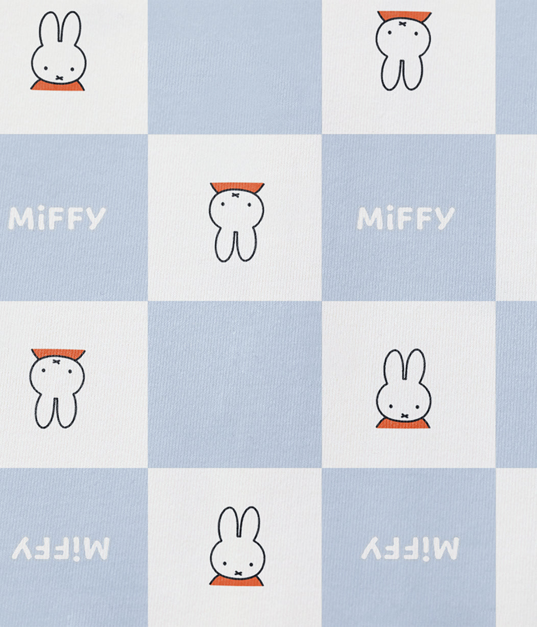 Romper Snug Fit Viscose from Bamboo Blue Miffy Checker