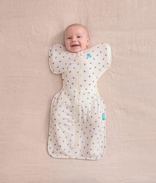 Swaddle Up™ 0.2 TOG Cotton Cream Bugsy Blue