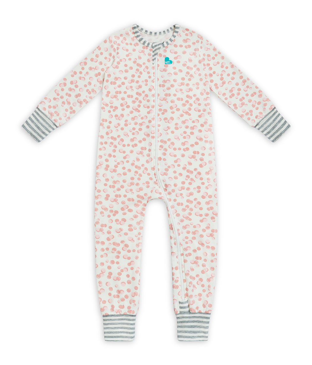 Footless Romper Rose Bubbles Cotton