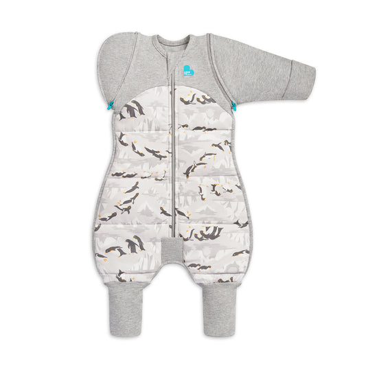 Swaddle Up™ Transition Suit 3.5 TOG Cotton Gray Penguin Parade