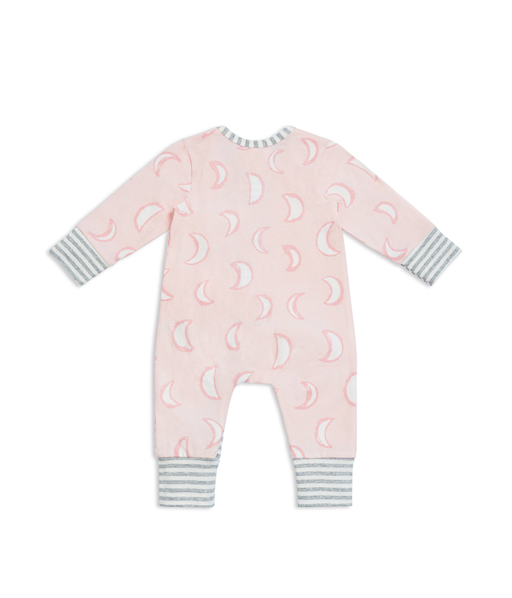 Footless Romper Pink Eclipse Cotton