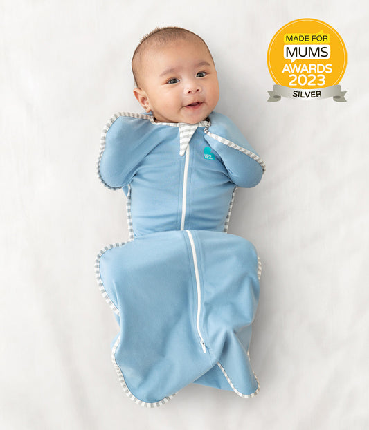 Swaddle Up Starter Bundle | 1.0 TOG | Dusty Blue 2 | Gray