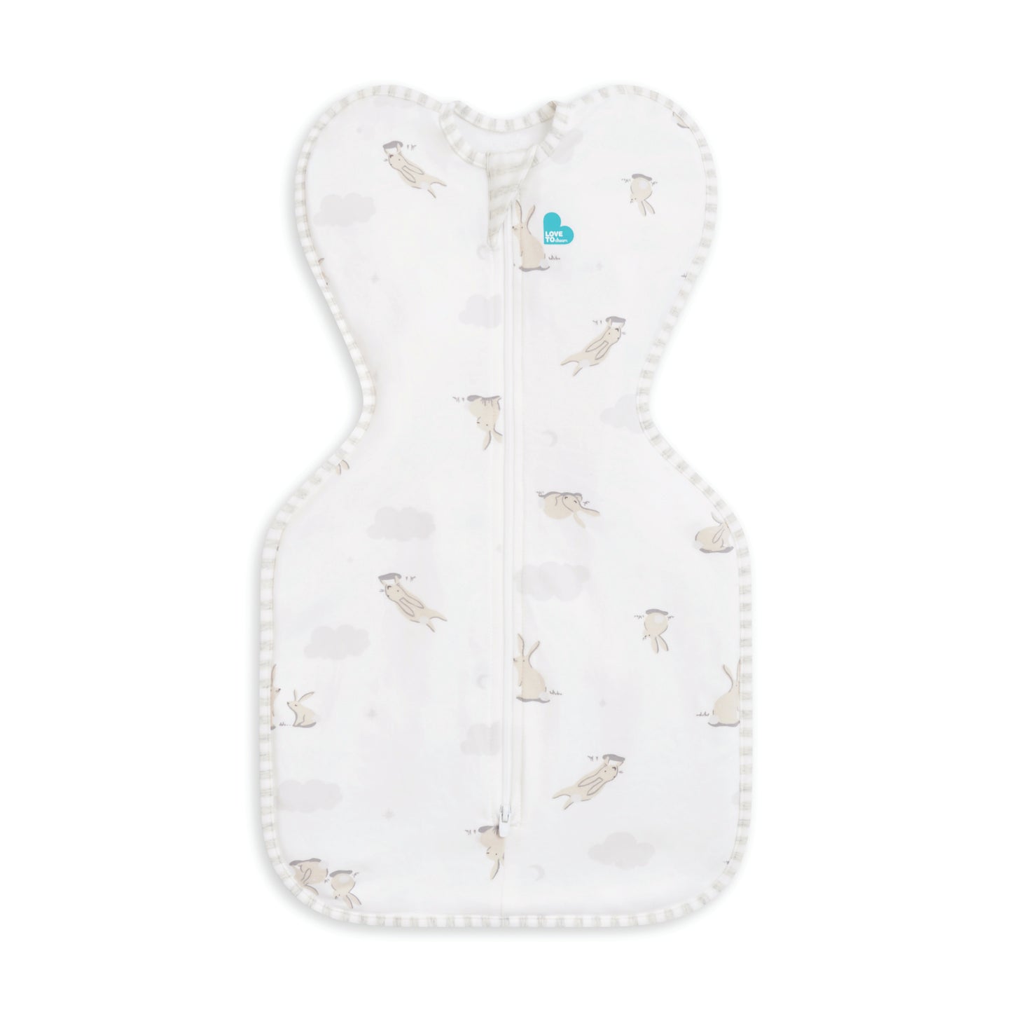 Swaddle Up™ 1.0 TOG Cotton White Cloud Bunnies