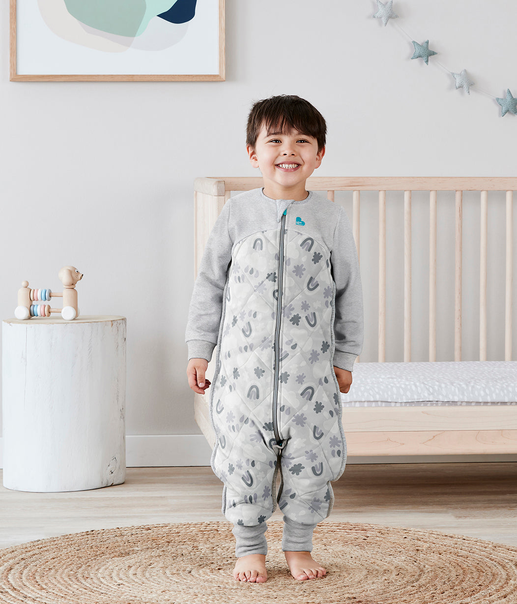 Love To Dream™ Organic Sleep Suit with Australian Merino Wool 2.5 TOG Gray Clouds