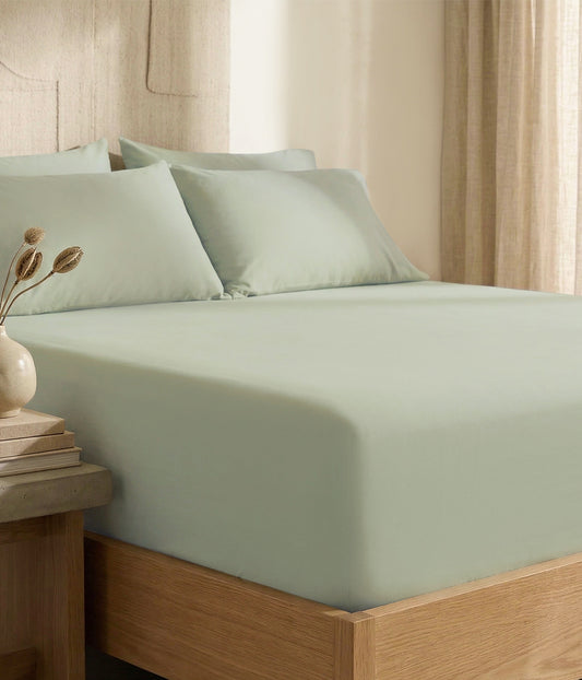 HushDry™ 2-in-1 Waterproof Fitted Queen Sheet Viscose from Bamboo Sage