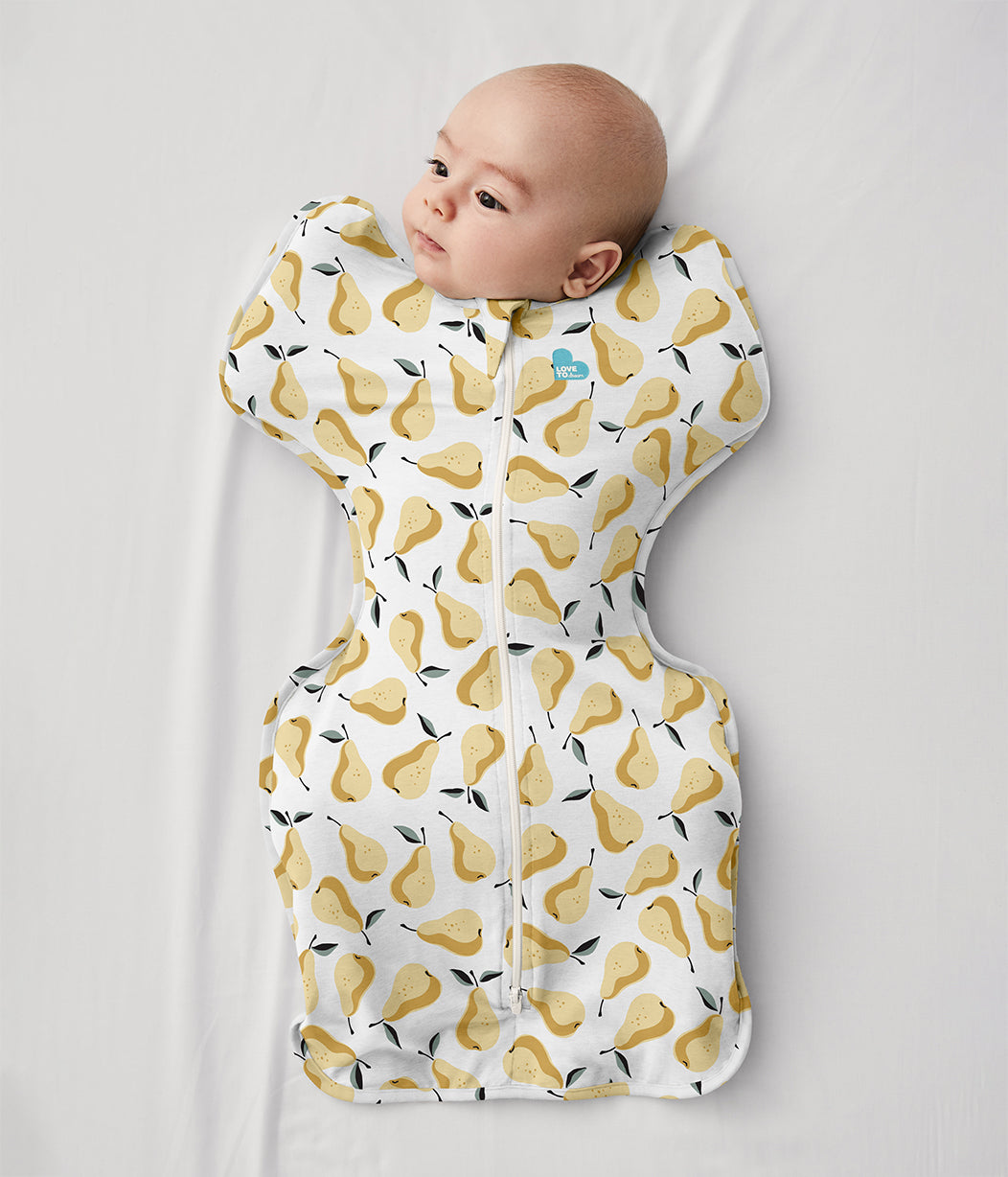 Swaddle Up™ Original 1.0 TOG Pear Print Ochre (Designer Collection)