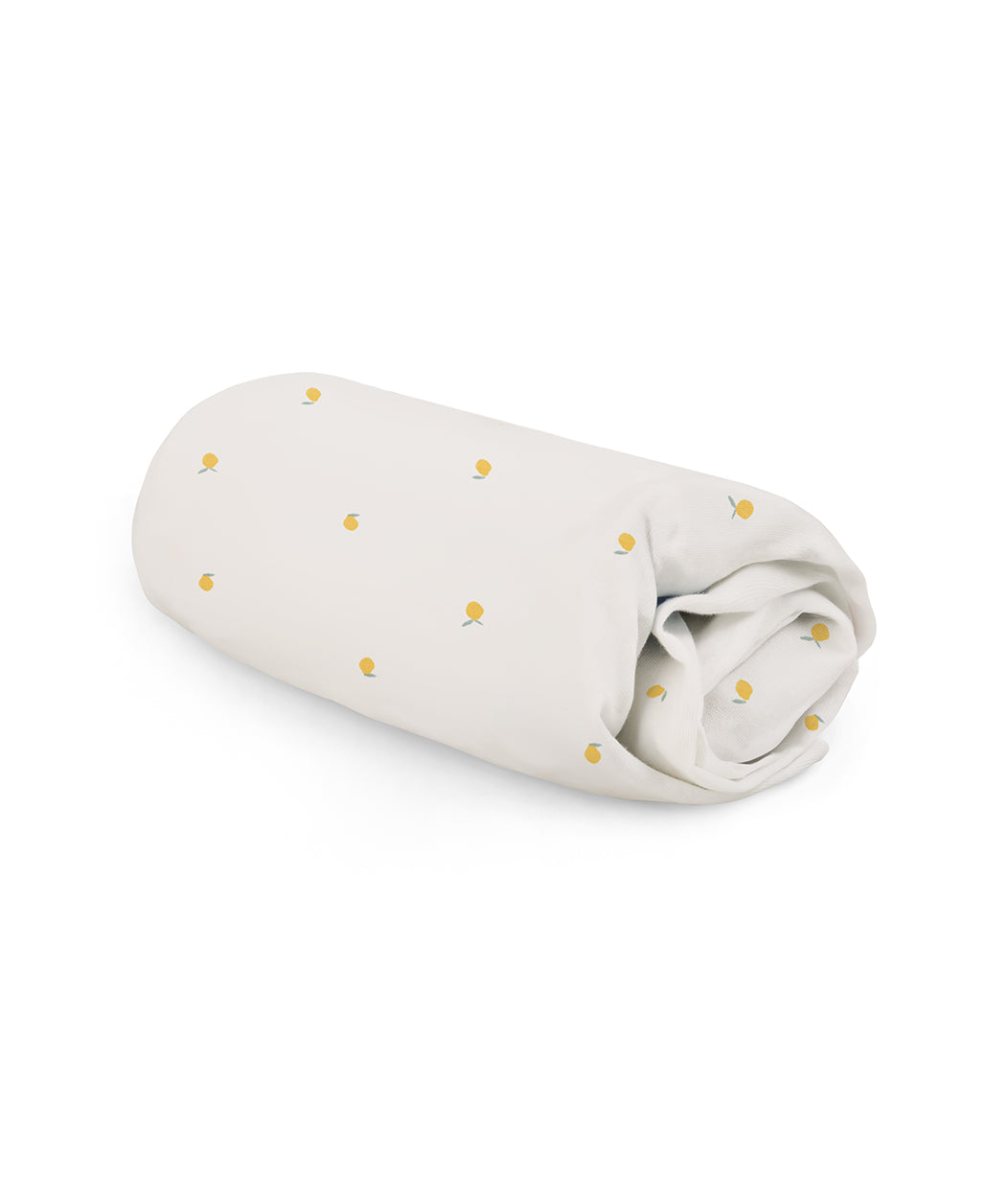 HushDry™ 2-in-1 Waterproof Twin Sheet Viscose from Bamboo Cream Lemons