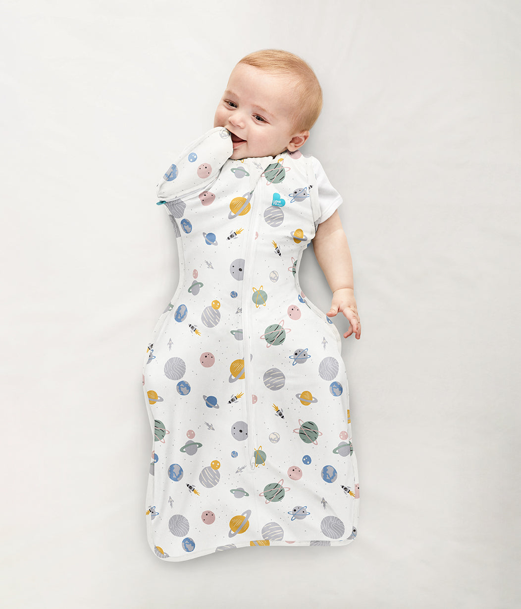 Swaddle Up™ Transition Bag 0.2 TOG (75-81°F) White Space Cotton