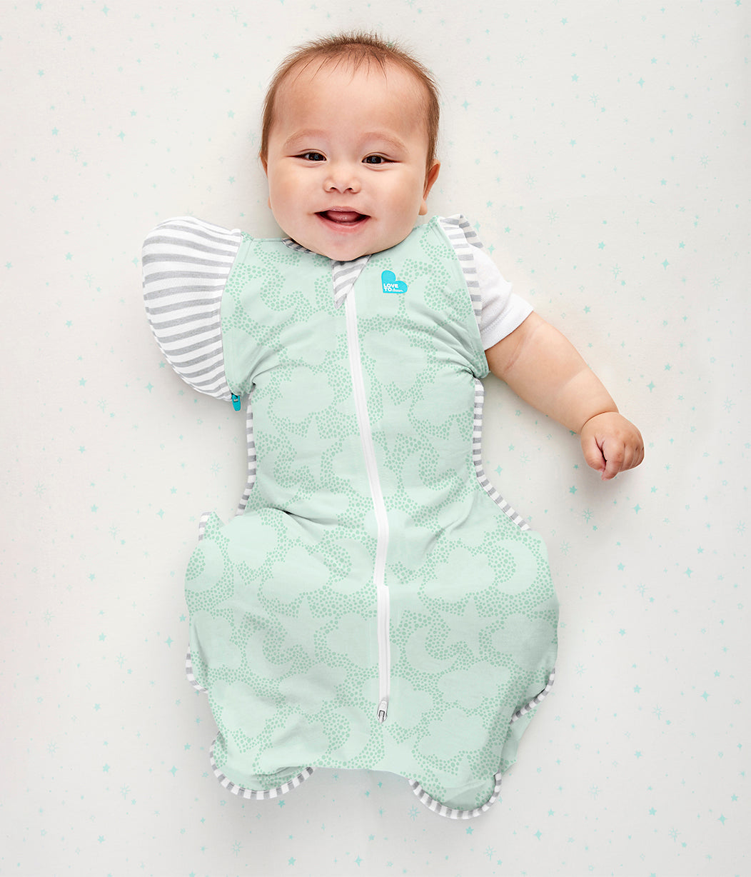 Swaddle Up™ Transition Bag Organic 1.0 TOG Mint Celestial Dot