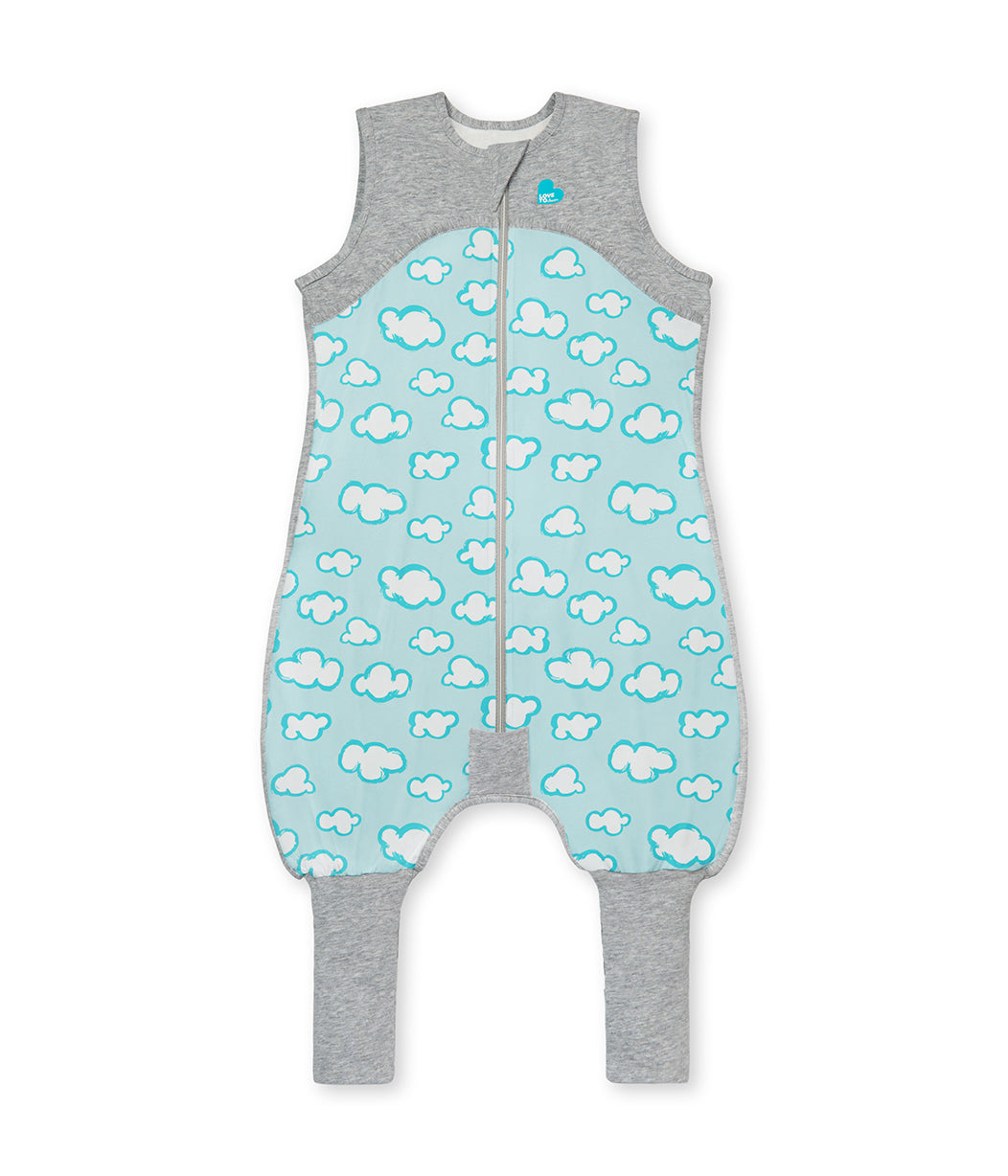 Sleep Suit Organic 0.2 TOG Turquoise Clouds