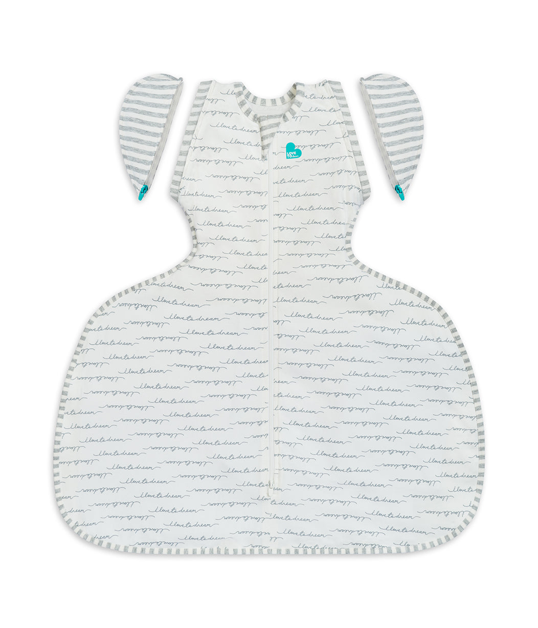 Swaddle Up™ Transition Bag Hip Harness 1.0 TOG Cotton White Dreamer