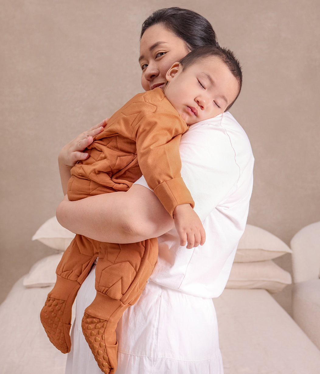 Sleep Suit Long Sleeve 2.5 TOG Quilted Cotton Hazel Starturn Quilted