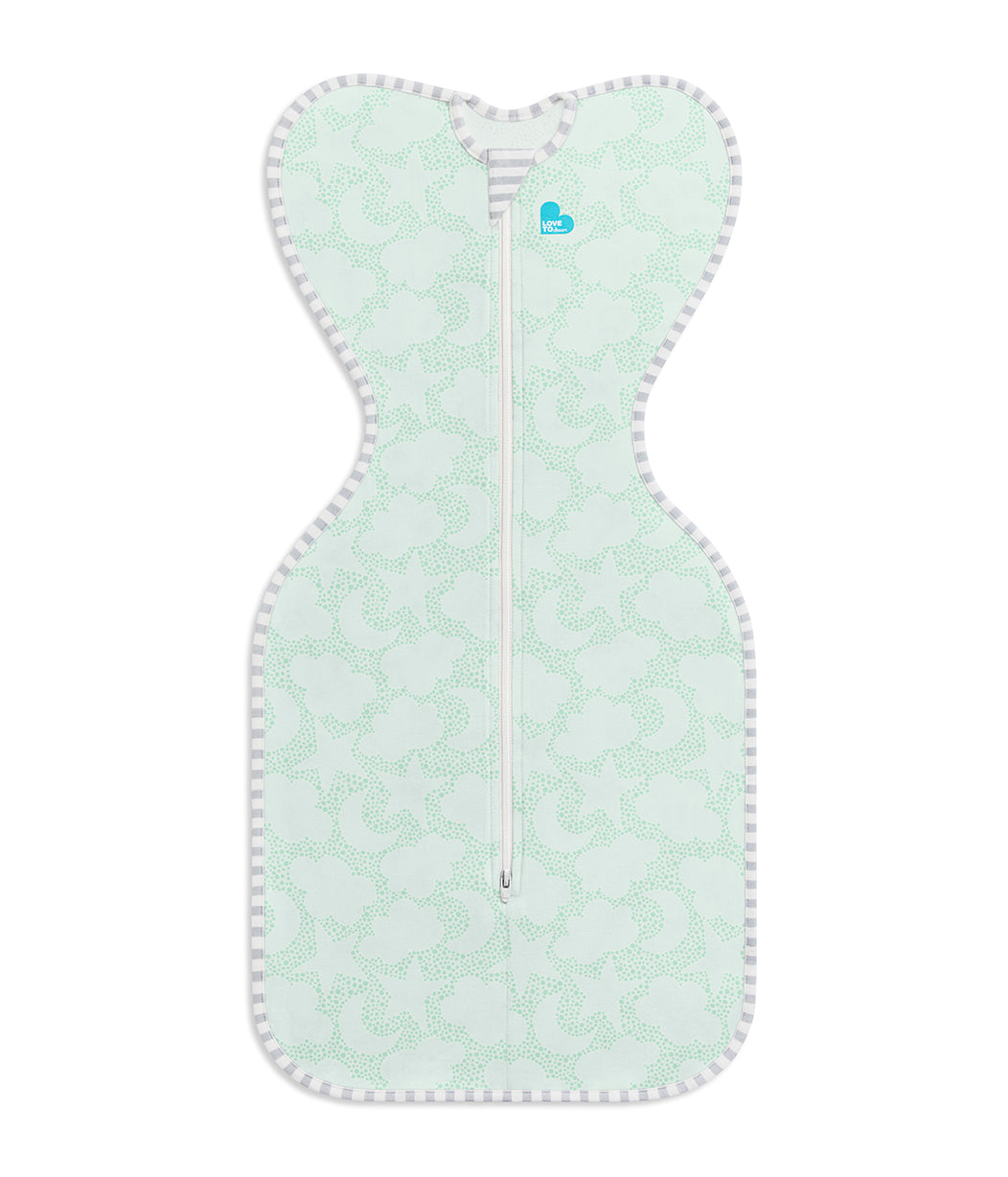 Swaddle Up™ 1.0 TOG (68-75°F) Mint Celestial Dot Organic Cotton