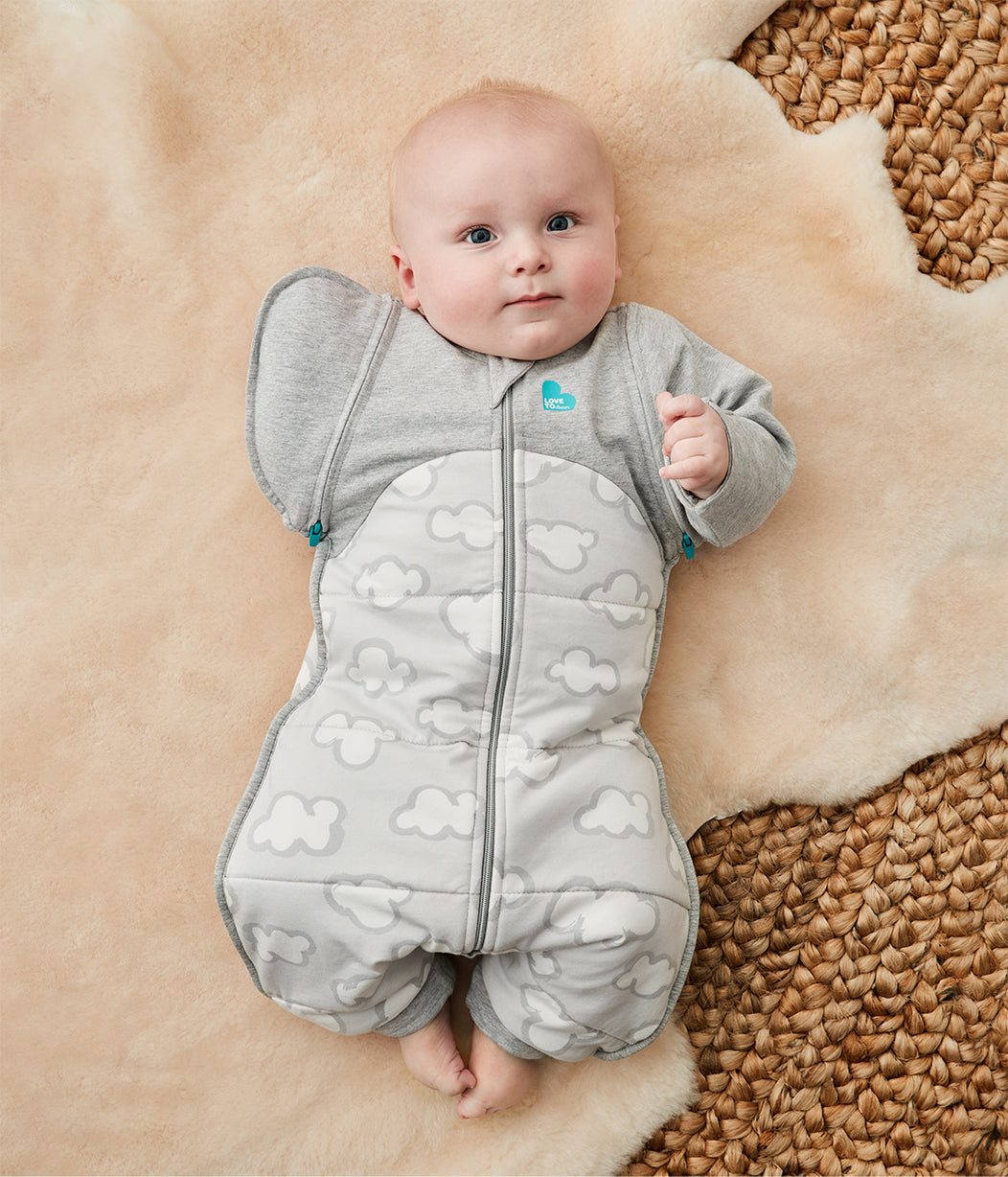 Swaddle Up™ Transition Suit 2.5 TOG (61-68°F) Gray Daydream Quilted Cotton