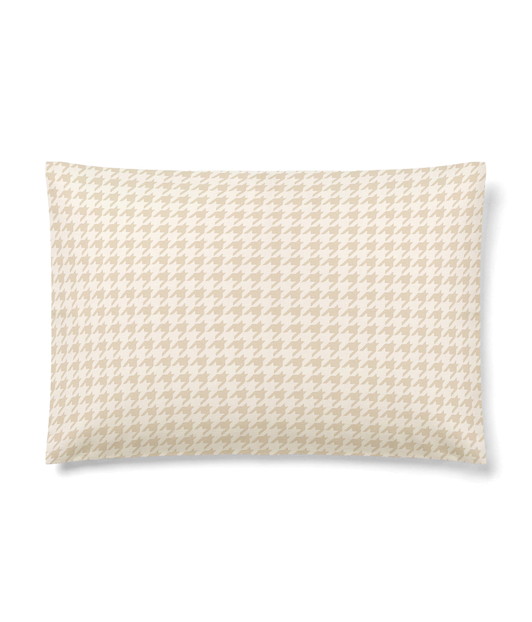 HushDry™ 2-in-1 Waterproof Toddler Pillowcase Viscose from Bamboo Tan Houndstooth