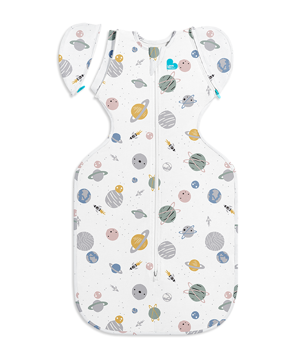 Swaddle Up™ Transition Bag Lite 0.2 TOG Space Print White