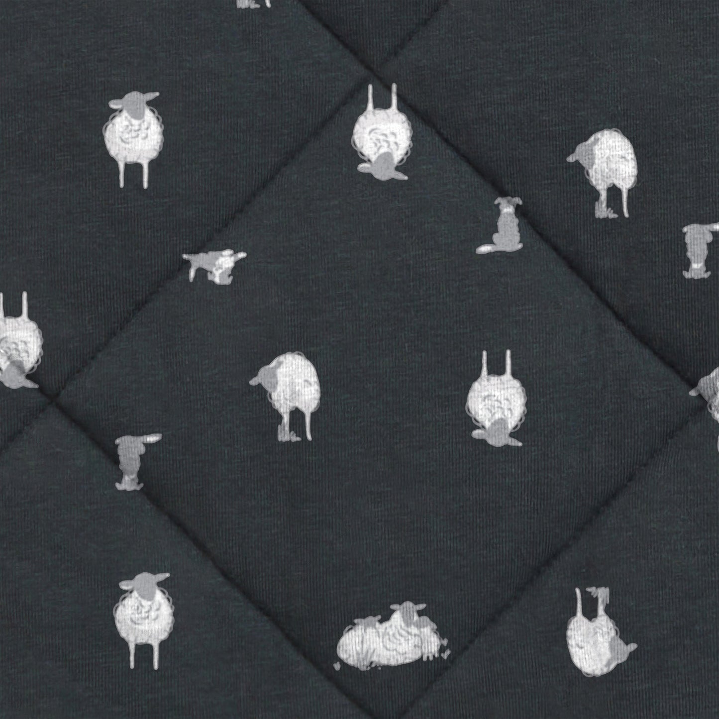 Sleep Bag Long Sleeve 3.5 TOG Organic Cotton/Merino Wool Charcoal Sheep Life