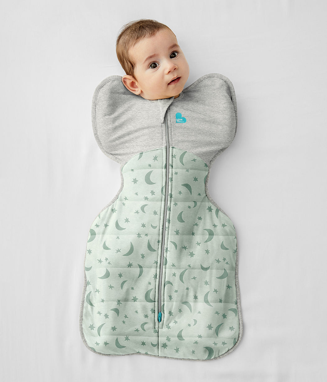 Swaddle Up™ 3.5 TOG (57-61°F) Olive Moonlight Quilted Cotton