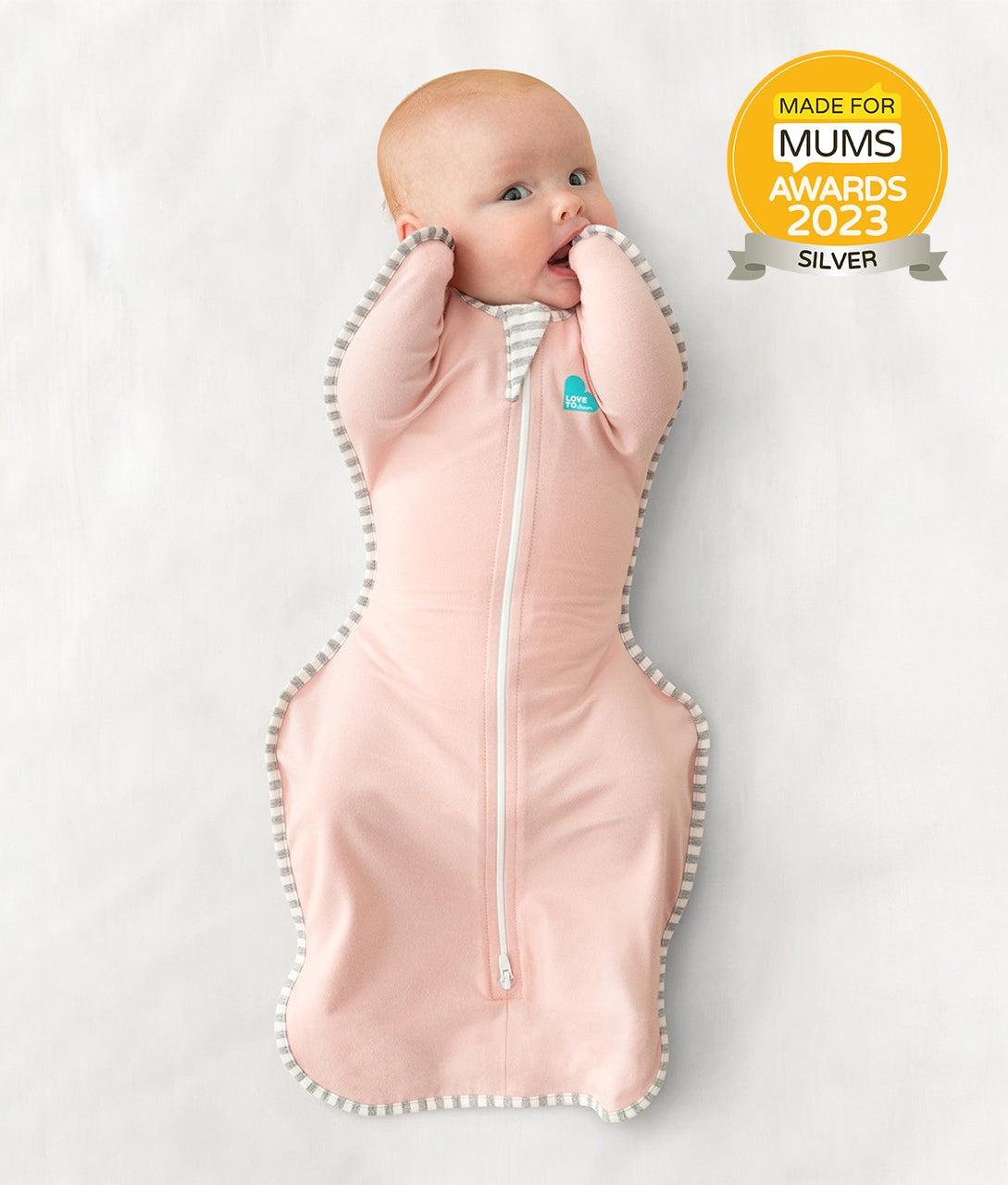 Swaddle Up™ 1.0 TOG (68-75°F) Dusty Pink Original Cotton